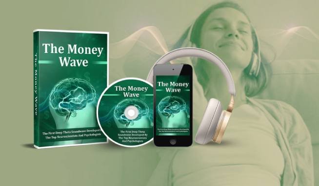 brainwave frequency graphic used in audio-based mindset programs